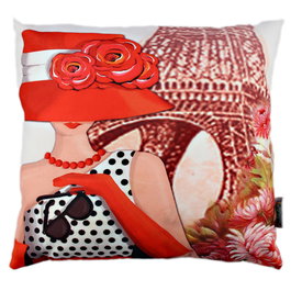 Aberto Design Cojín A10281 43x43 cm, 50% Algodón, 50% Poliéster, Relleno de Silicona para Máximo Confort en tu Hogar